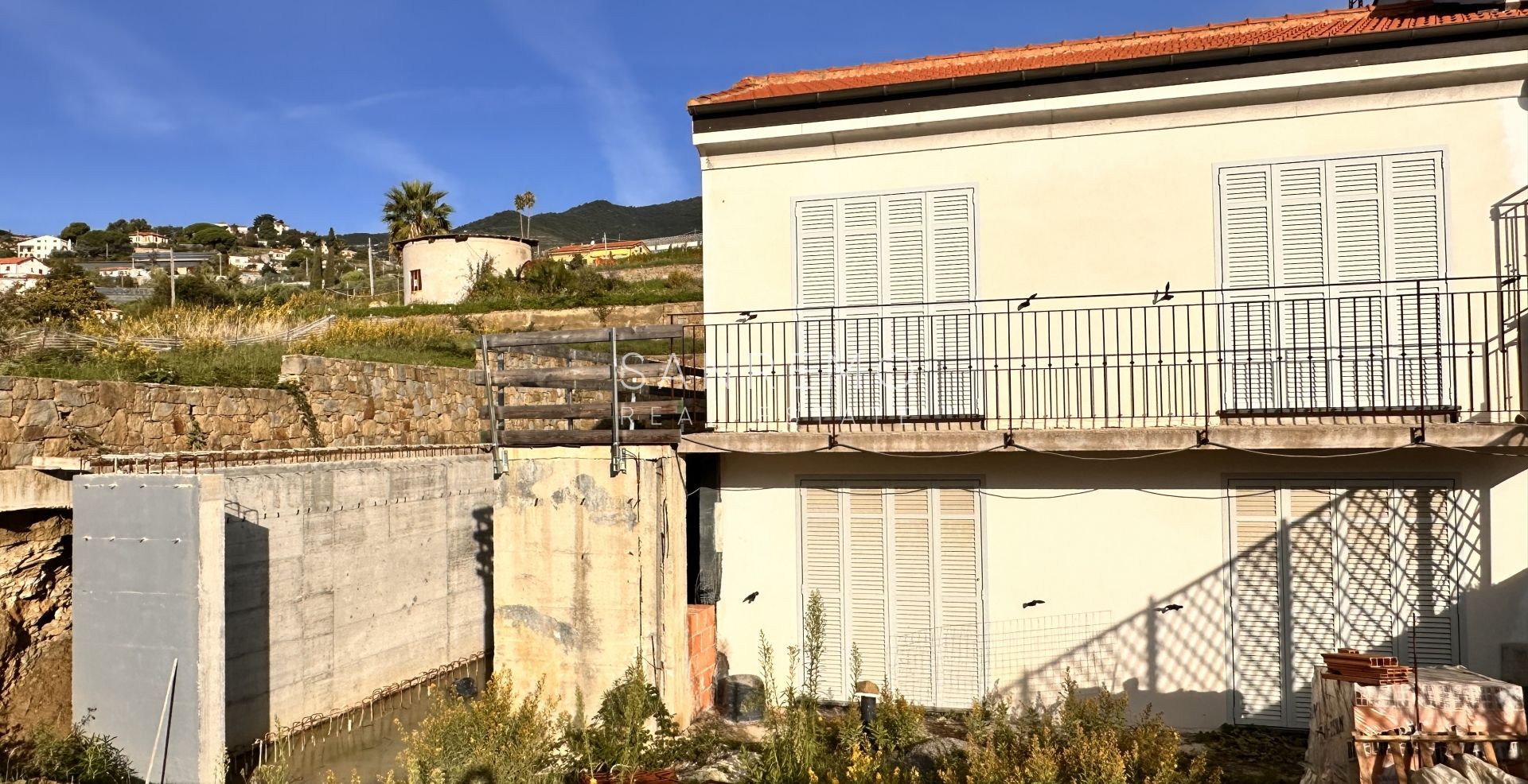 Terraced house under construction