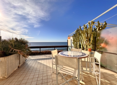 Two-room penthouse with livable terrace and spectacular sea view